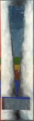Jiri Georg Dokoupil Maske I Öl auf Leinwand. 1982. Ca. 375 x 100 cm. Verso auf der Leinwand