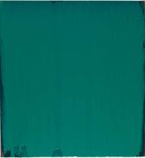 Jospeh Marioni „Green Painting“ Acryl auf Leinwand. (19)93. Ca. 70 x 65 cm. Verso auf der