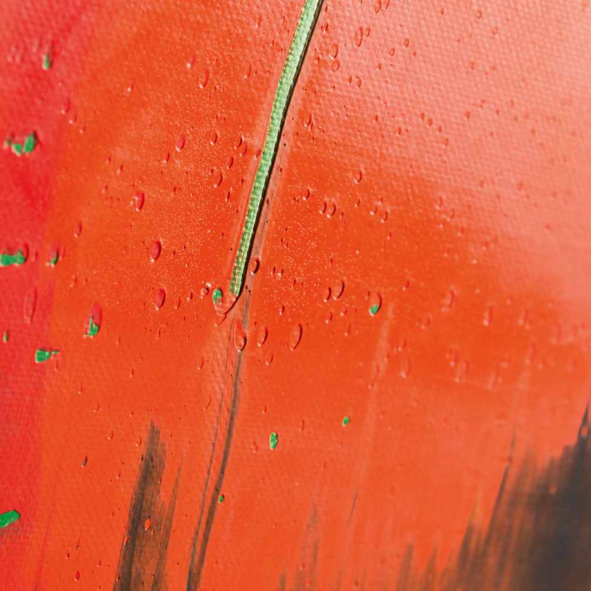 Gerhard Richter Grün-Blau-Rot Öl auf Leinwand. (19)93. Ca. 29,5 x 40 cm. Verso auf der Leinwand - Bild 9 aus 11