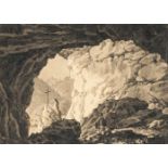 Conrad Wiessner1796 Nürnberg - Wallhalben 1865Die Bärenhöhle bei OberammergauPinsel in Schwarz und