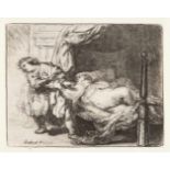 Rembrandt Harmensz van Rijn1606 Leiden - Amsterdam 1669Joseph und Potiphars WeibRadierung auf