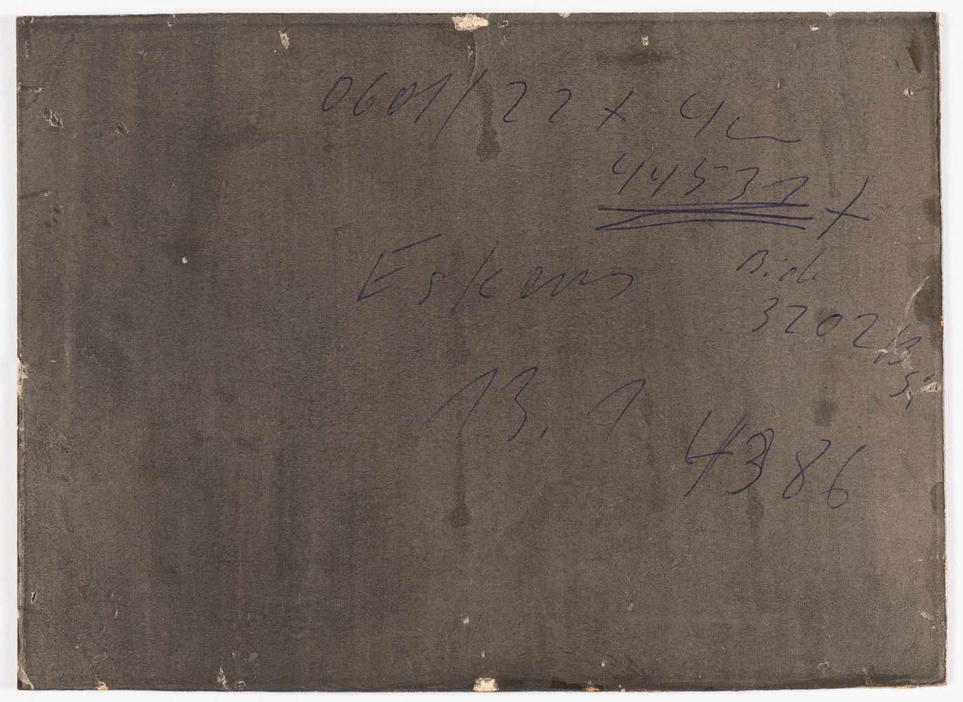 Andreas Achenbach1815 Kassel - Düsseldorf 1907Segler bei stürmischer SeeÖl auf Papier, auf Pappe - Image 3 of 3
