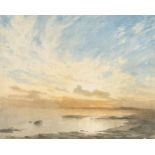 Auguste Ravier (zugeschrieben)1814 Lyon - Morestel 1895Meeresstrand im MorgenlichtAquarell auf