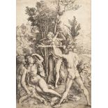 Albrecht Dürer1471 - Nürnberg - 1528Die Eifersucht oder auch: Herkules genanntKupferstich auf