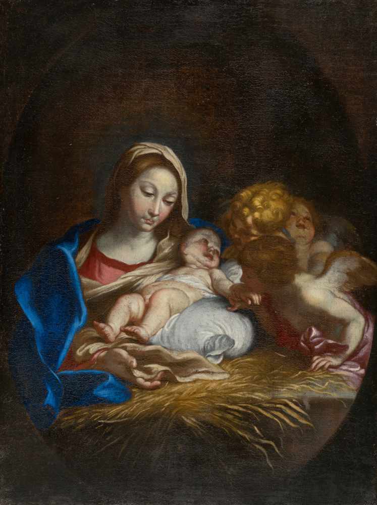 Nach Carlo Maratta (auch Maratti)1625 Camerano - Rom 1713Heilige NachtÖl auf Leinwand, doubliert. (