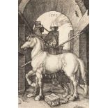 Albrecht Dürer1471 - Nürnberg - 1528Das kleine PferdKupferstich auf Bütten mit Wz. "Ochsenkopf" (