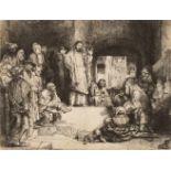 Rembrandt Harmensz van Rijn1606 Leiden - Amsterdam 1669Christus lehrend (La Petite Tombe)Radierung