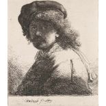 Rembrandt Harmensz van Rijn1606 Leiden - Amsterdam 1669Selbstbildnis mit der Schärpe um den