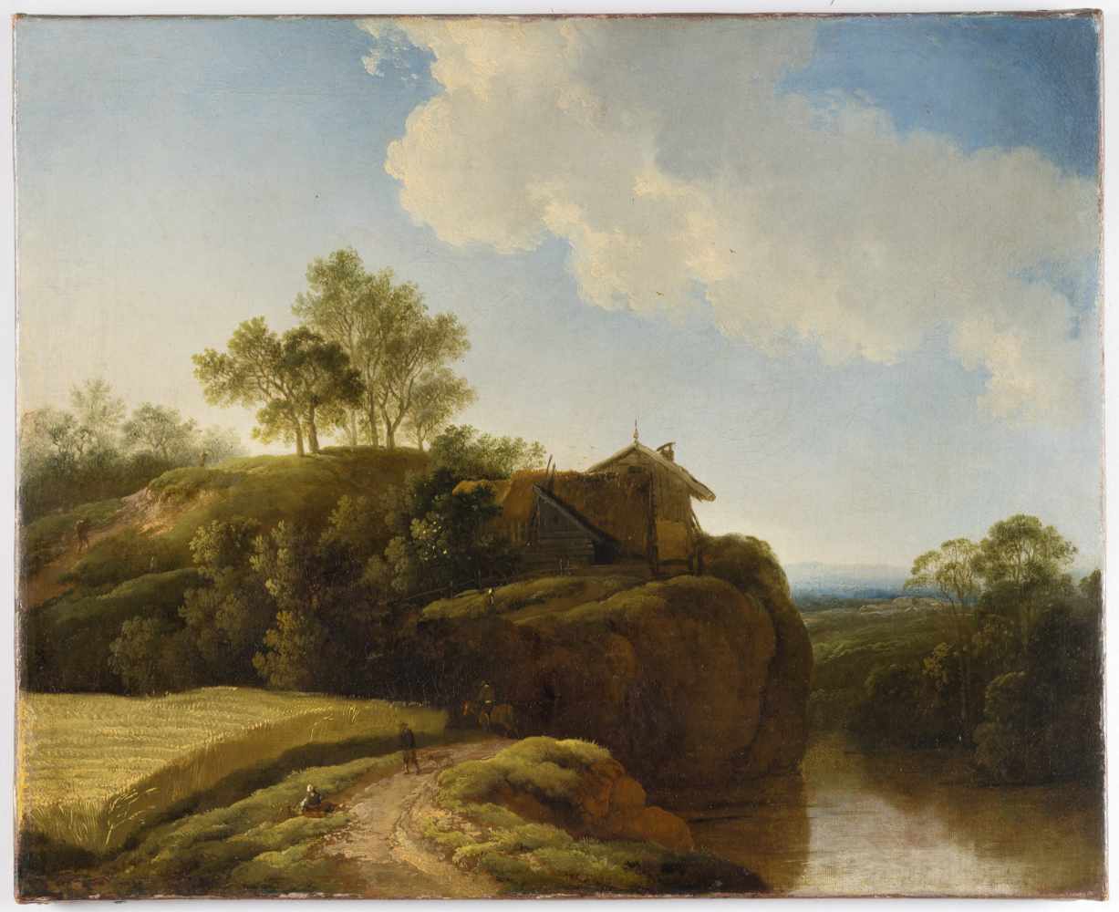 Johann Christian Klengel ?1751 Kesselsdorf - Dresden 1824Pendants: Flusslandschaft mit - Image 4 of 6