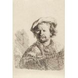 Rembrandt Harmensz van Rijn1606 Leiden - Amsterdam 1669Selbstbildnis mit der flachen