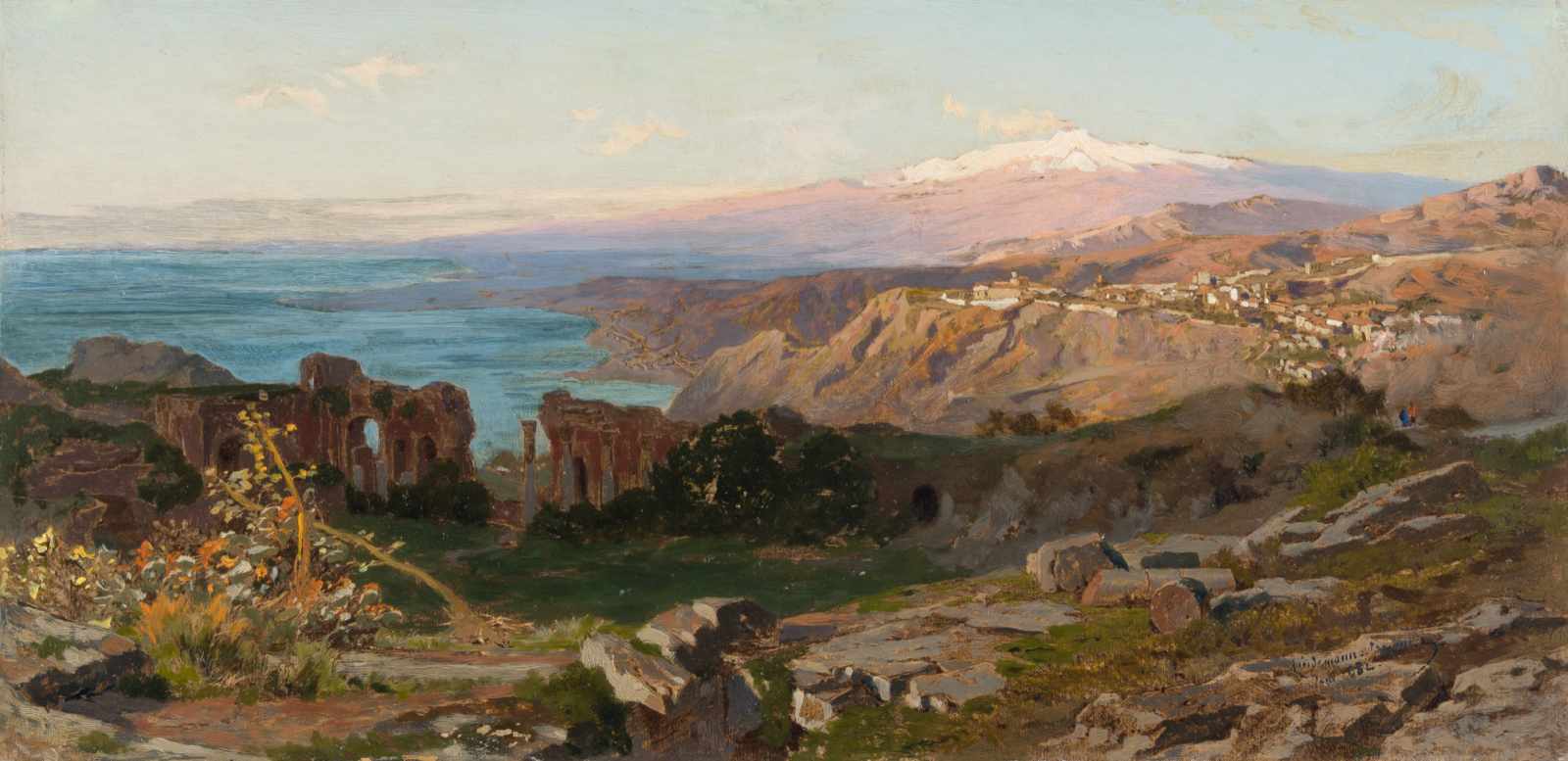 Karl Lindemann-Frommel1819 Markirch - Rom 1891Das griechische Theater in Taormina mit Blick auf