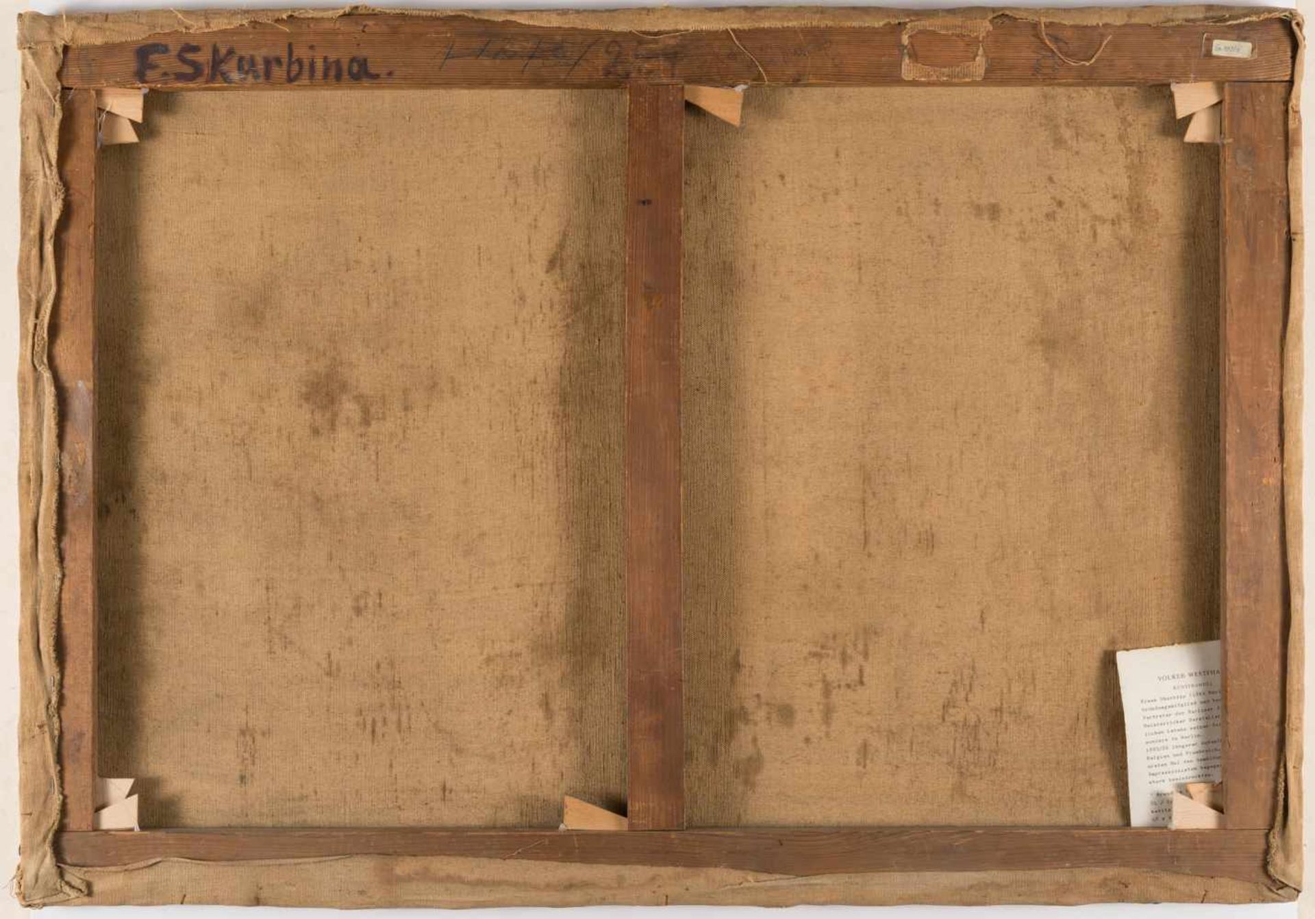 Franz Skarbina1849 - Berlin - 1910„Brand in Dachau“Öl auf Leinwand. (1897). Ca. 68,5 x 99 cm. - Bild 3 aus 3