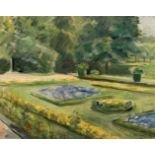 Max Liebermann1847 - Berlin - 1935Die Blumenterrasse im Wannseegarten nach NordostenrwÖl auf