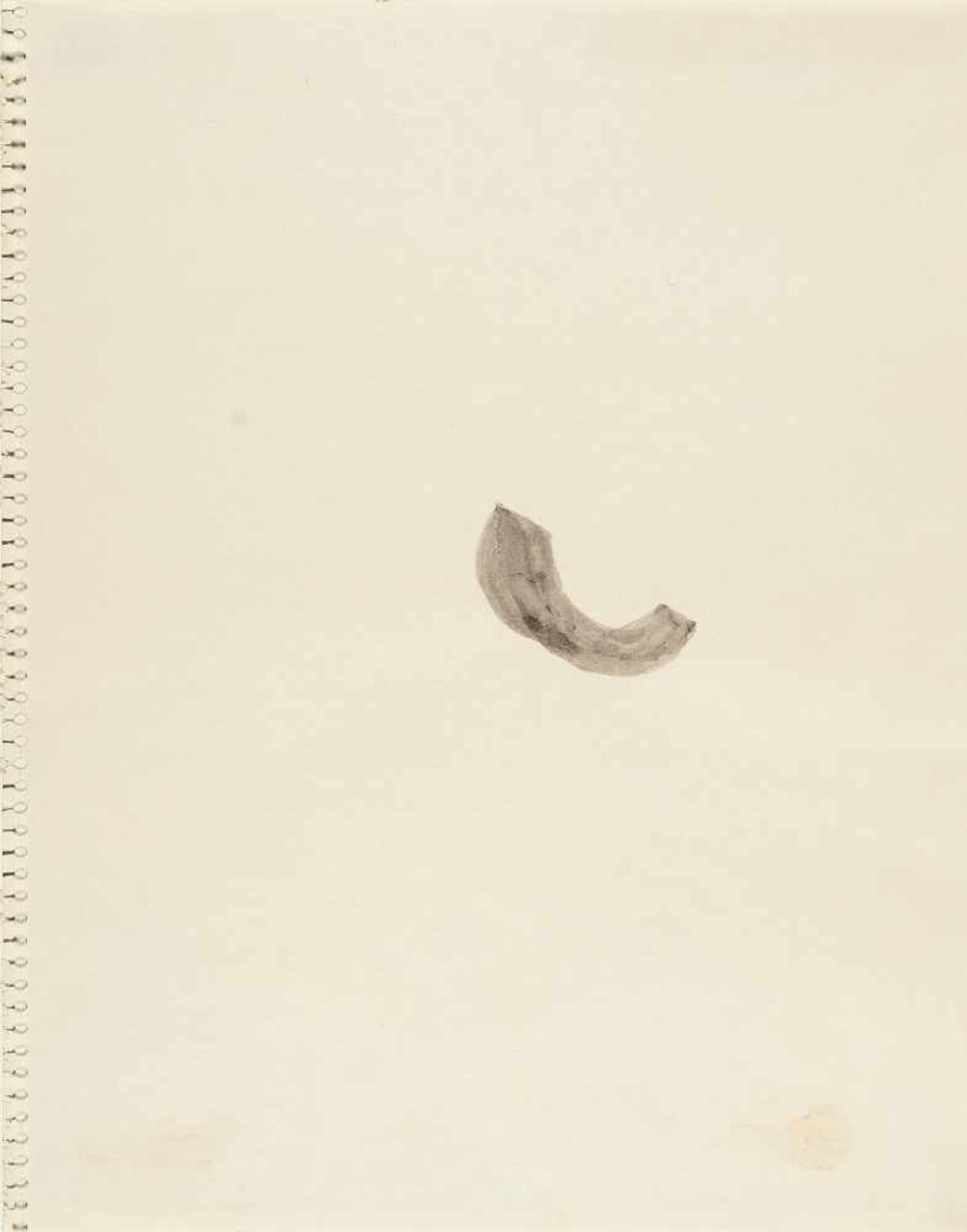 Richard Tuttle1941 Rahway/New JerseyOhne Titel (graue amorphe Form)Aquarell auf Velin. 1973. Ca.