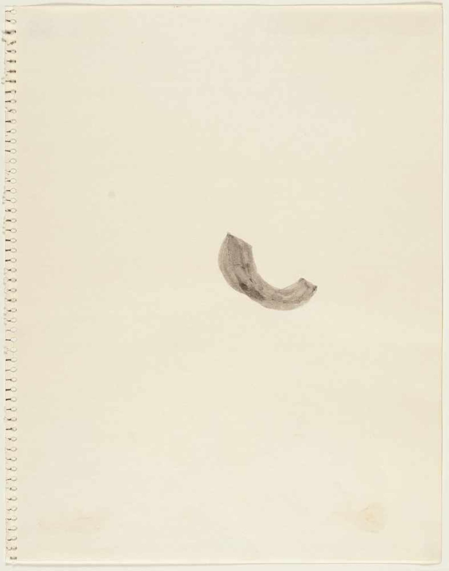 Richard Tuttle1941 Rahway/New JerseyOhne Titel (graue amorphe Form)Aquarell auf Velin. 1973. Ca. - Bild 2 aus 3