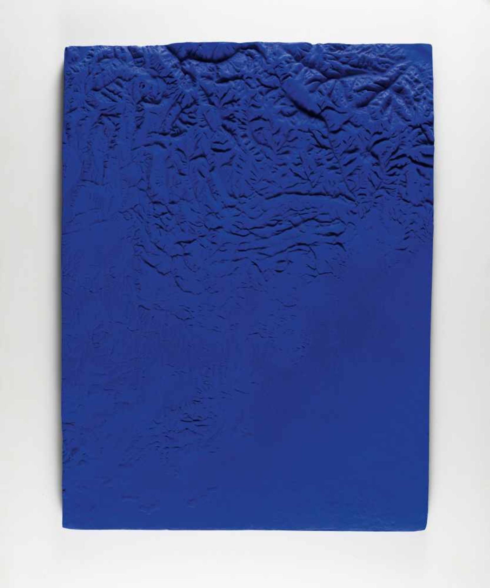 Yves Klein1928 Nizza - Paris 1962Relief Planétaire „Région de Grenoble“ (RP 10)Pigment und Kunstharz