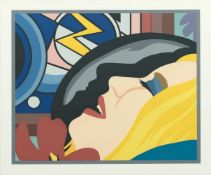 Tom Wesselmann1931 Cincinnati - New York 2004Bedroom Face with LichtensteinFarbige Serigraphie auf