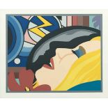 Tom Wesselmann1931 Cincinnati - New York 2004Bedroom Face with LichtensteinFarbige Serigraphie auf