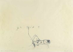 Tracey Emin1963 London„And She was kissing me (Cowboys and Lesbians)“Monoprint auf cremefarbenem