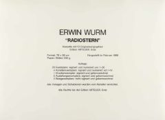 Erwin Wurm1954 Bruck an der MurFolge von 10 Bll.: RadiosternFarbige Serigraphie auf Velin. (19)88.