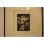 Lithograph by the Luxembourg artist Foni TISSEN (1909-1975), justified 68/100, framed [...]