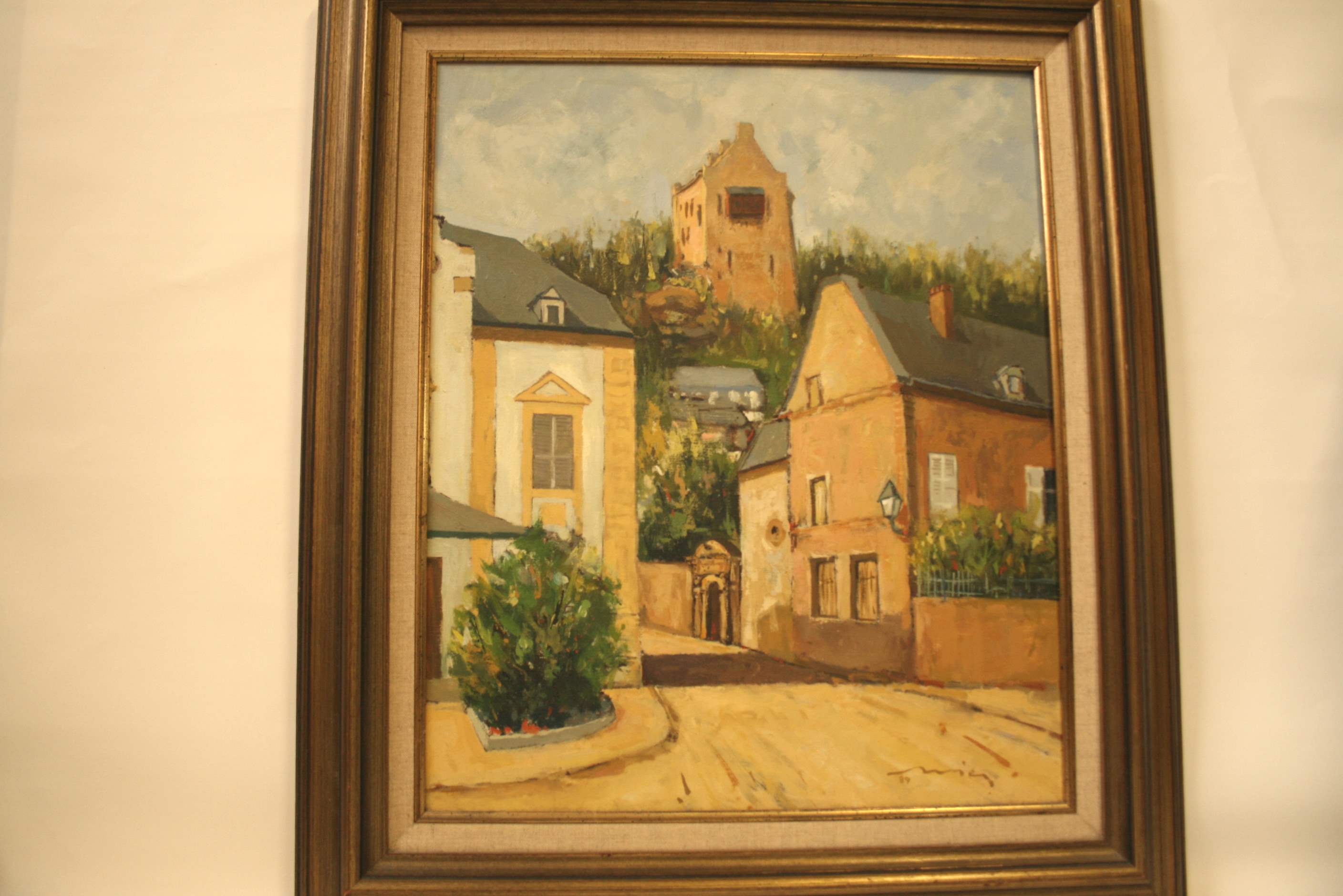 Alphonse NIES (1924-1992), Luxembourgish artist, Oil on canvas: La Rochette - Size: [...]