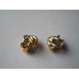 Pair of earrings in yellow gold and 18ct white gold, Kass-Jentgen creation in [...]