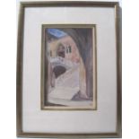 Sosthène WEIS (1872-1941), Luxembourgish watercolorist, Watercolor: Italian Palace, [...]