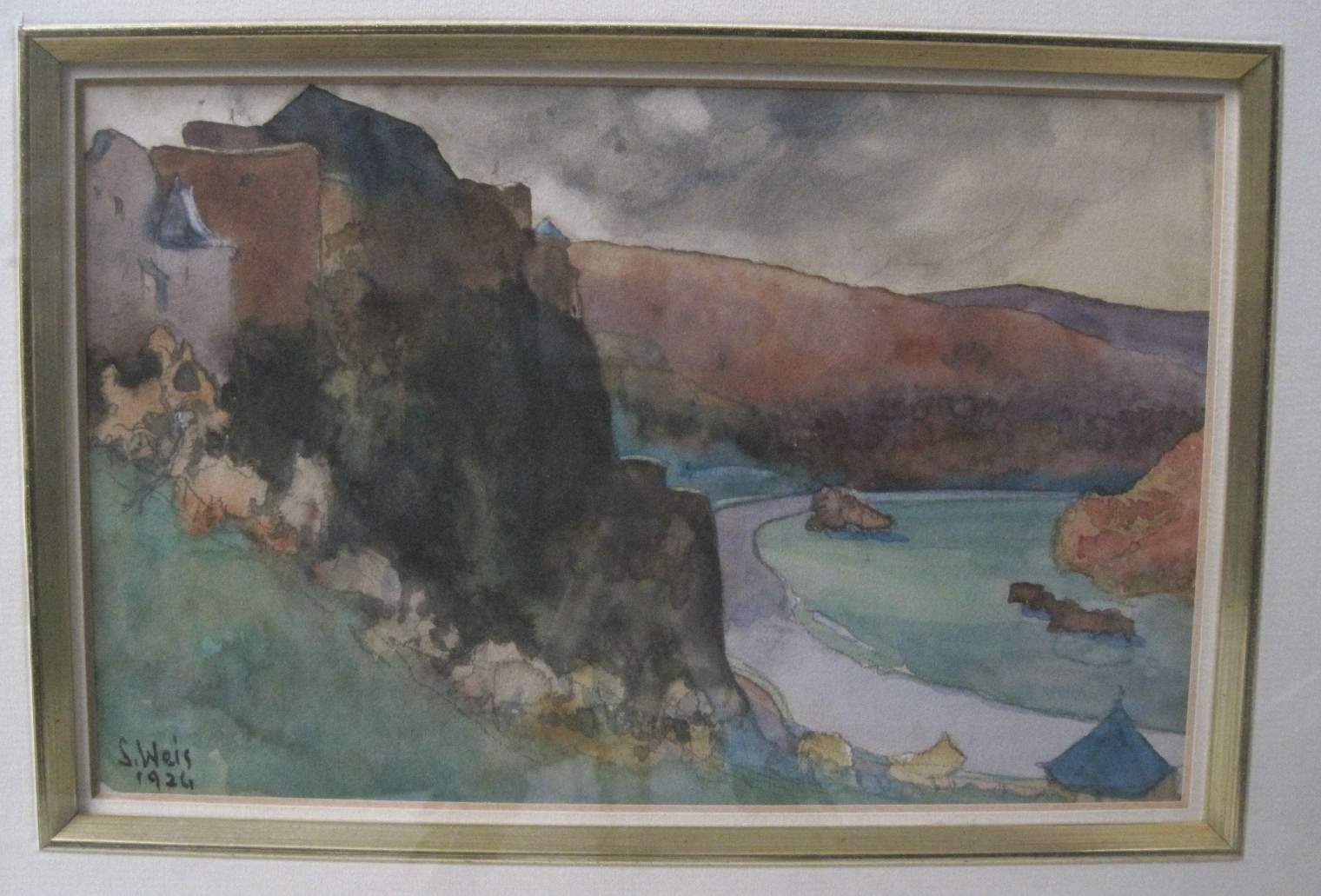 Sosthène WEIS (1872-1941), Luxembourgish watercolourist, Watercolor: Château de [...] - Image 2 of 2