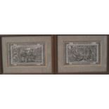 Pair of Germanic engravings of 17th on the religious theme, framing - Size: 19.5 x [...]