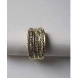18ct yellow and white gold ring set with 62 brilliant-cut diamonds weighing a total [...]