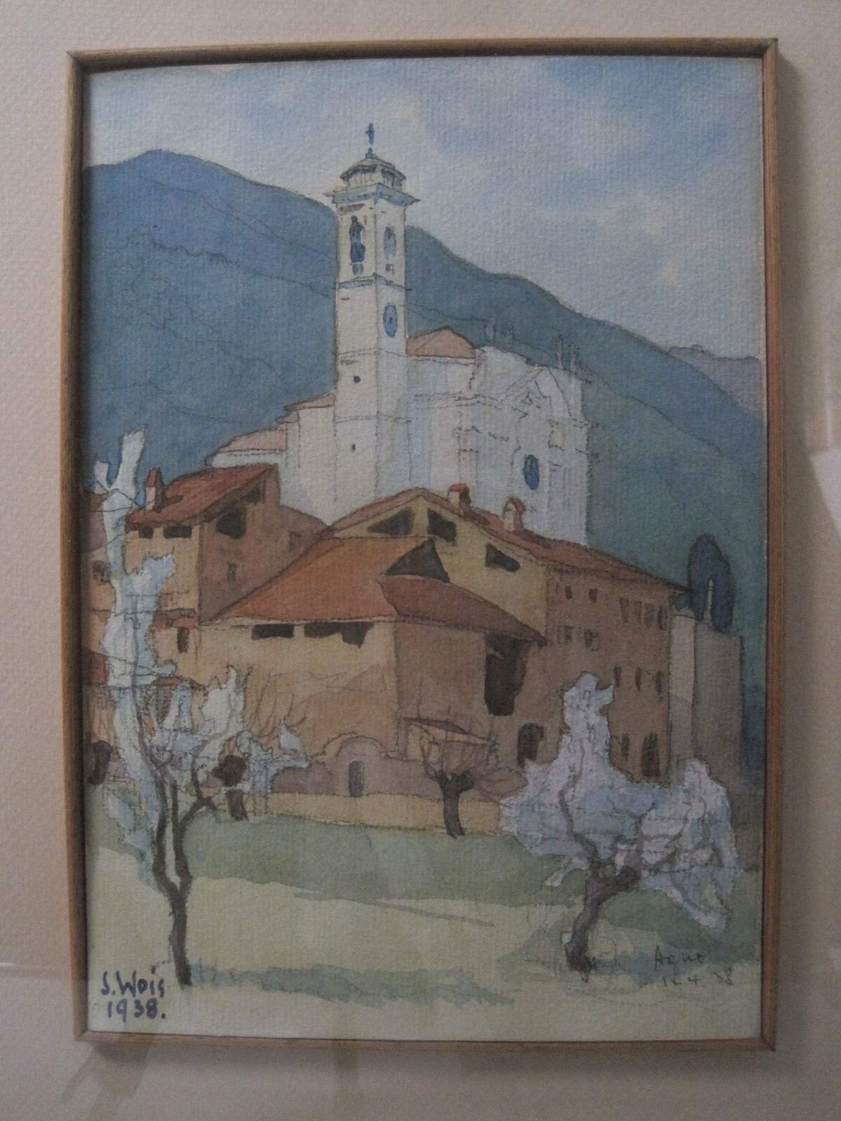 Sosthène WEIS (1872-1941), Luxembourgish watercolourist, Watercolor: Lake Como, [...]