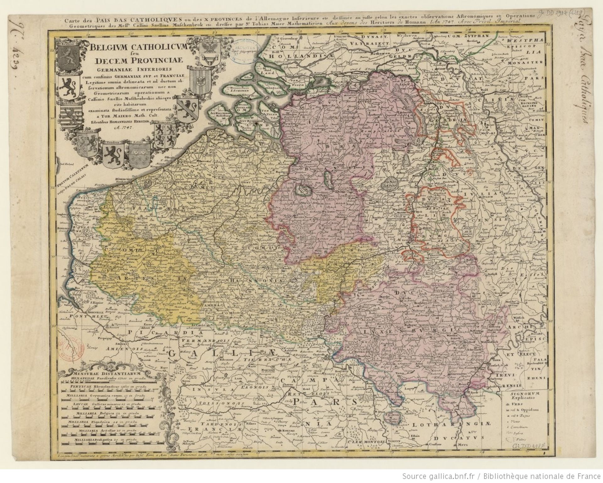 Belgium catholicum seu decem provinciae Germaniae inferioris cum confiniis Germaniae [...] - Bild 2 aus 2