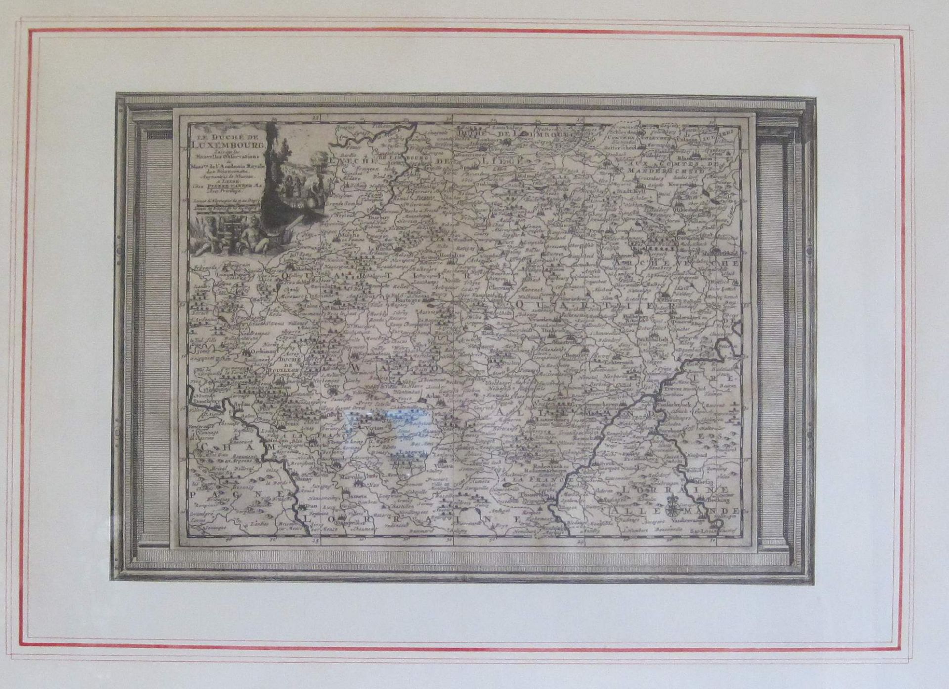 Carte de Luxembourg "Le Duché de Luxembourg suivant les nouvelles observations de [...]