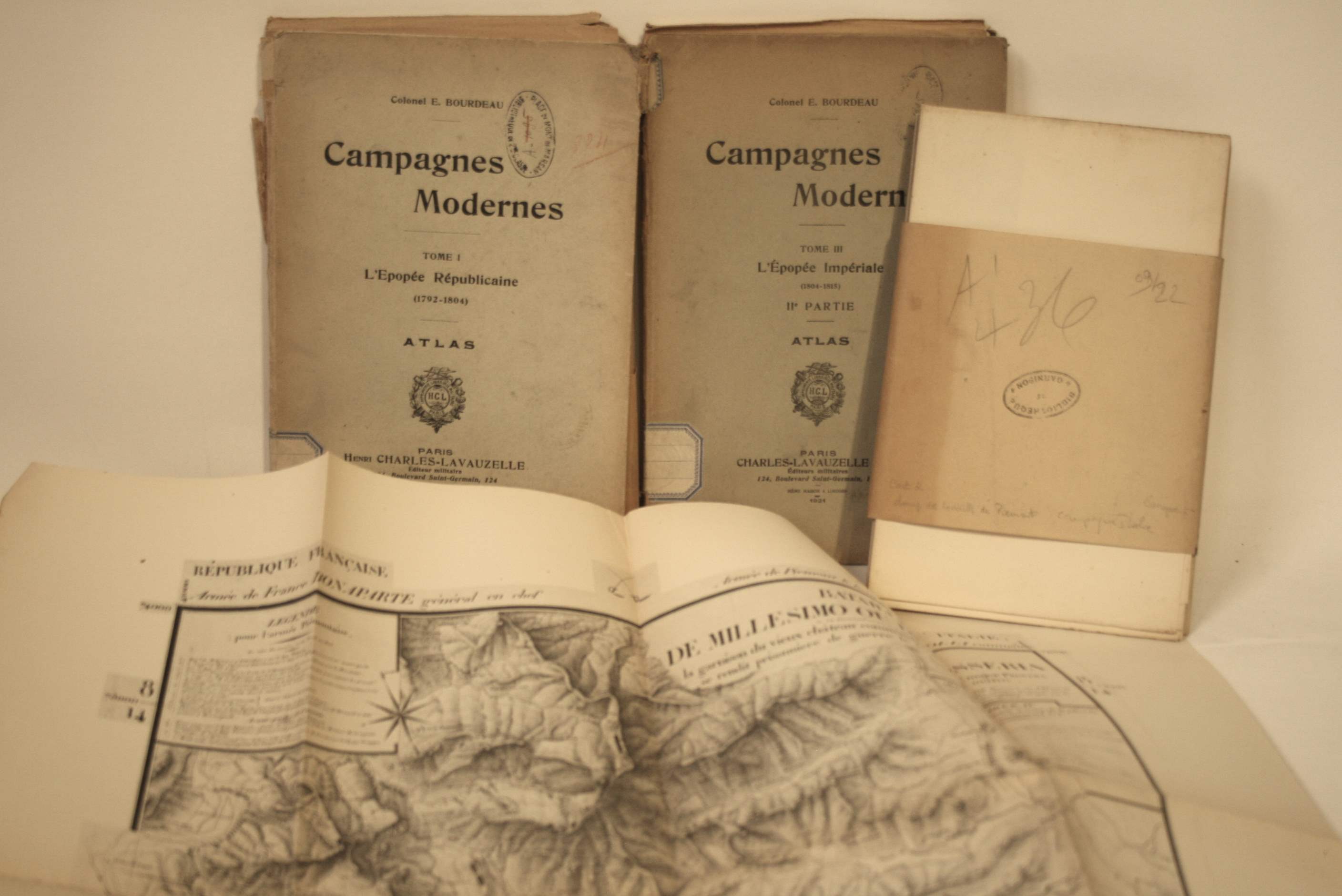 Campagnes Modernes : 2 Atlas (Tome I & III) de l'Epopée Républicaine (1792-1804) et [...]