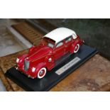 Lincoln Touring Cabriolet de 1937, Couleur rouge/blanc, cabriolet, support sans la [...]