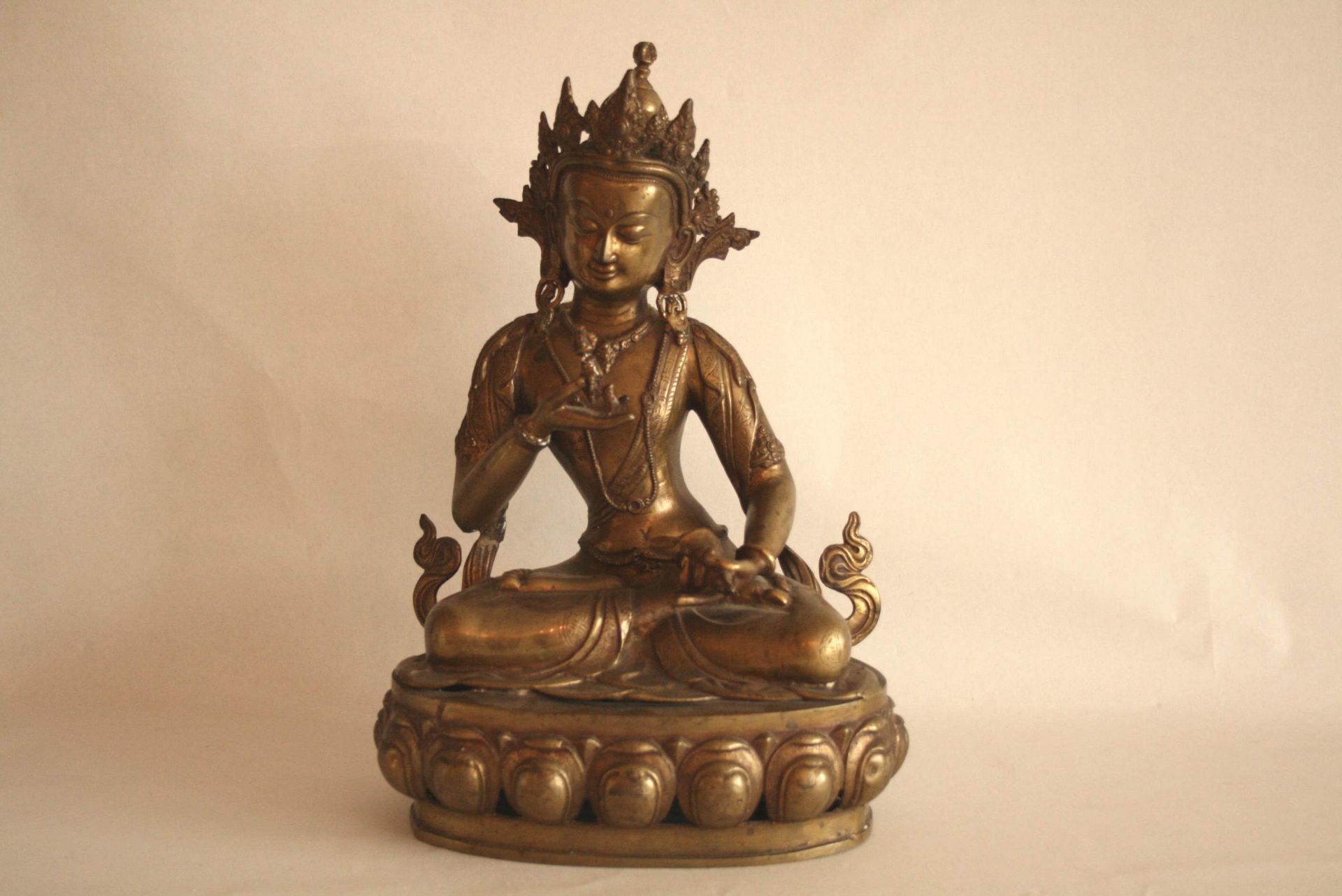 Sculpture en bronze de la divinité SHIVA finement exécutée, années 30 - Hauteur : [...]