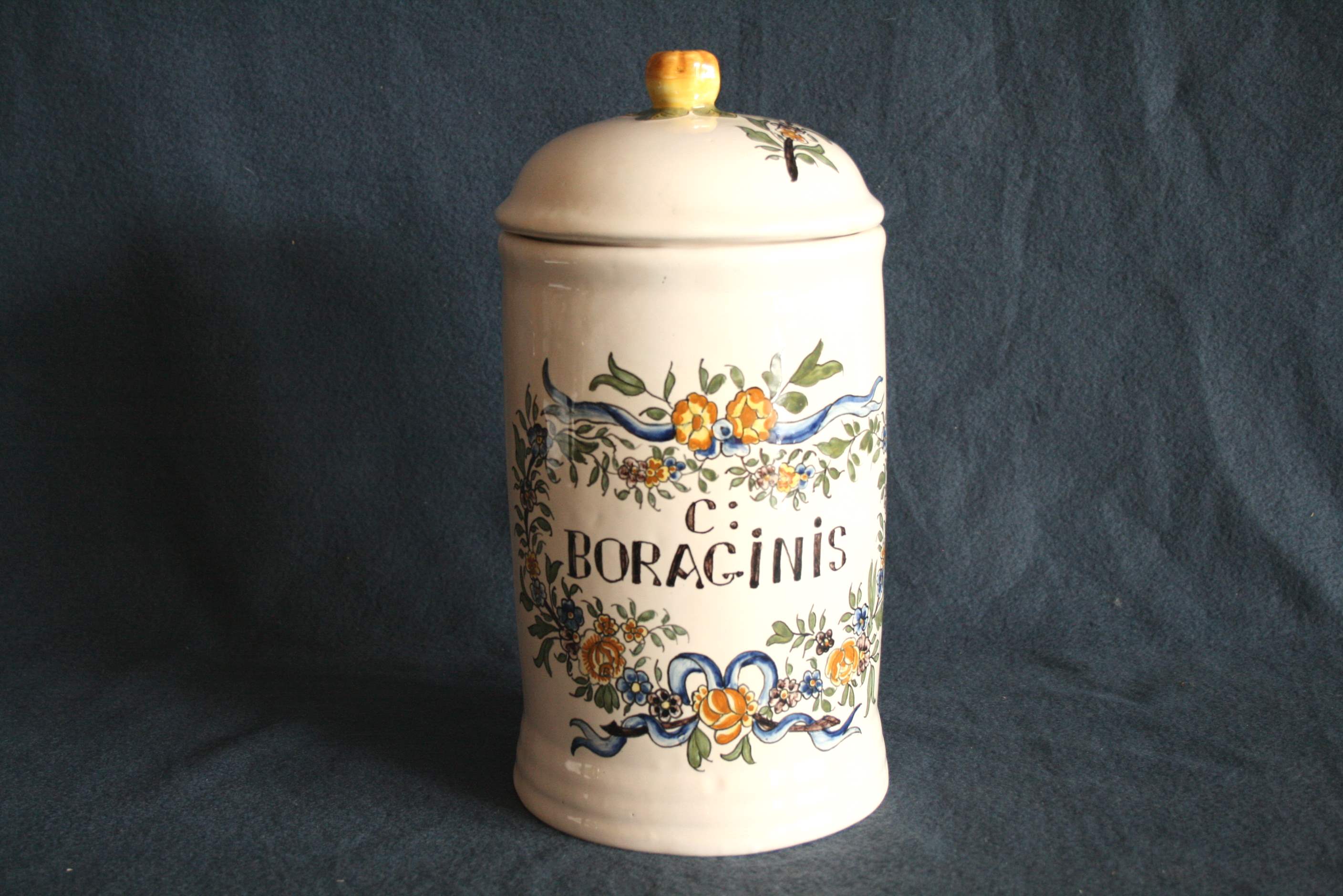 Pot à pharmacie "Boraginis" en faïence (28 cm) - - Pot of pharmacy "Boraginis" in [...]