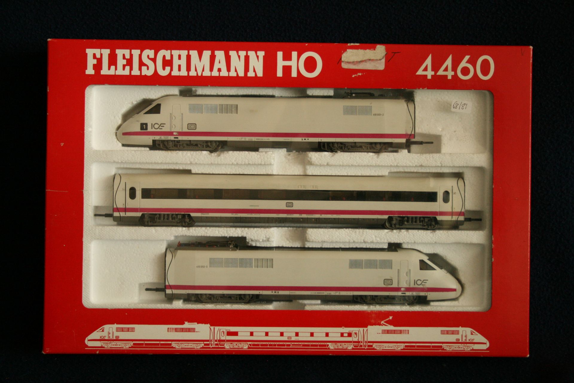 Coffret FLEISCHMANN HO - 4460 Intercity ICE : 2 locomotives type 410 001-1 & 410 [...]