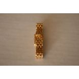 Bracelet de montre en or 750/18ct - Poids : 26,7 g - 750 / 18ct gold watch strap - [...]