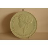 Plaque en faïence VILLEROY & BOCH Luxembourg figurant la Grande-Duchesse Charlotte [...]