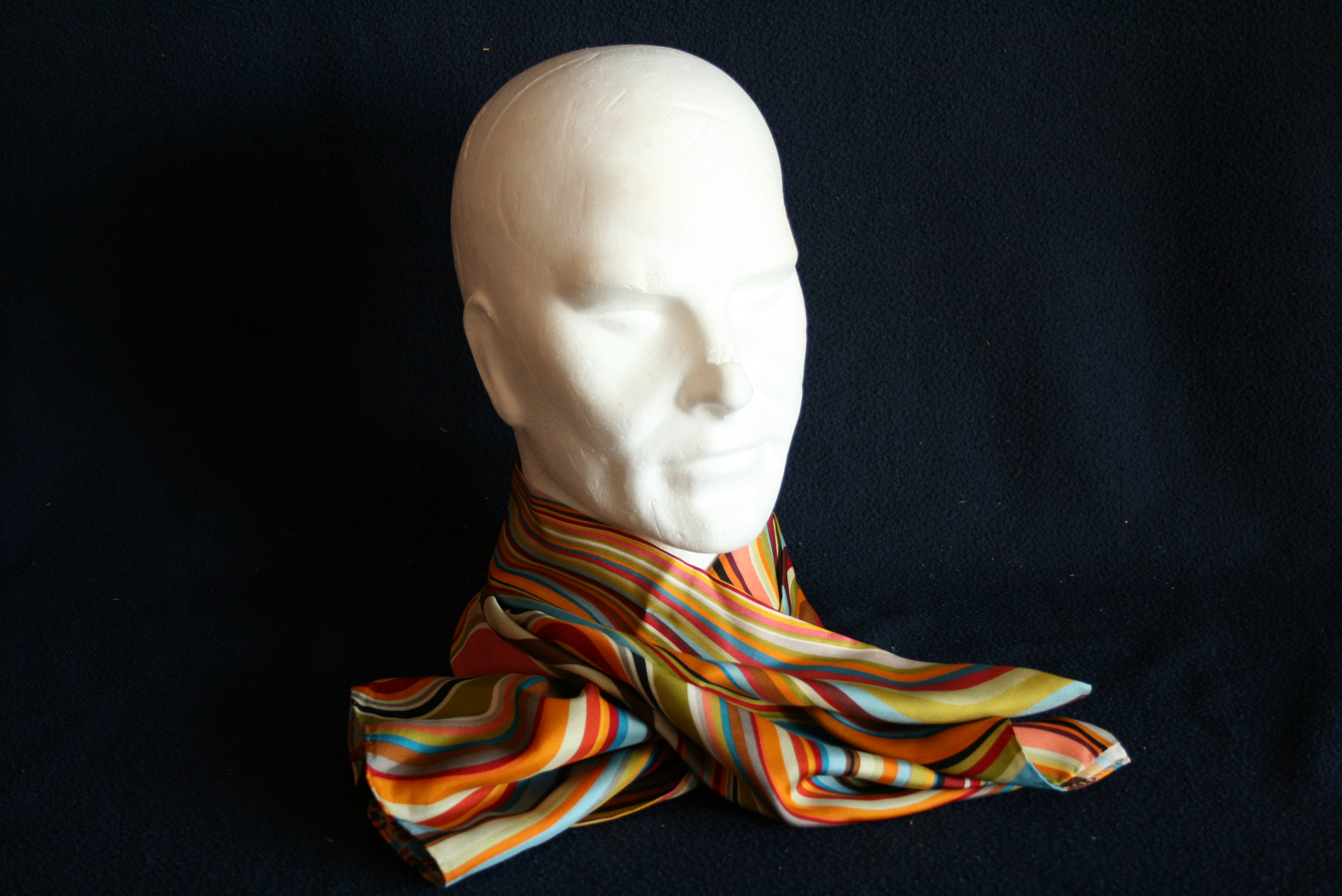 Carré en soie Paul SMITH à rayures colorées - Paul SMITH silk scarf - Paul SMITH [...] - Image 2 of 2