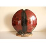 Grand soliflore en terre cuite vernissée - Hauteur : 48 cm - Large glazed terracotta [...]