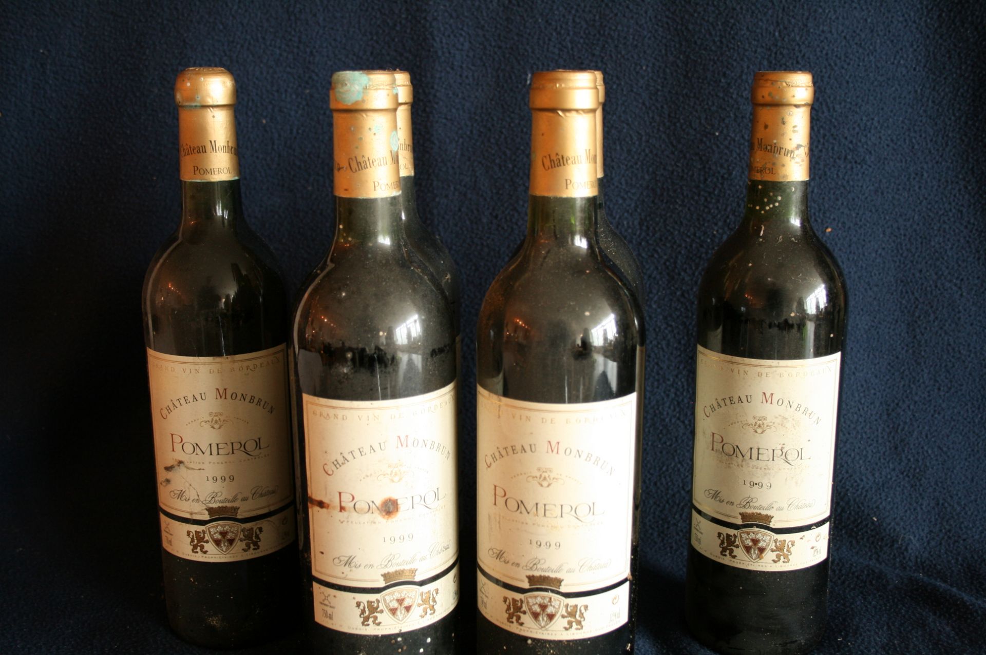 6 bouteilles de BORDEAUX, POMEROL, Château MONBRUN, rouge, 1999 - 6 bottles [...]