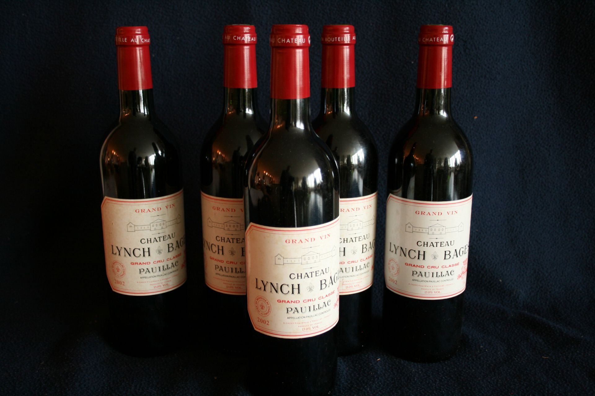 5 bouteilles de BORDEAUX, PAUILLAC, Château LYNCH BAGES, rouge, 2002 - 5 bottles [...]