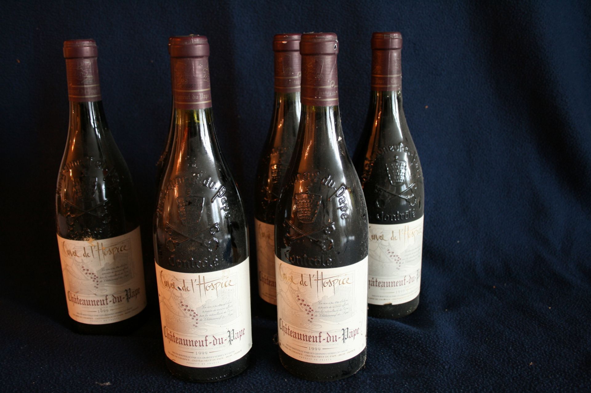 6 Bouteilles de Châteauneuf-Du-Pape, Cuvée de l'Hospice, rouge, 1999 - 6 Bottles of [...]