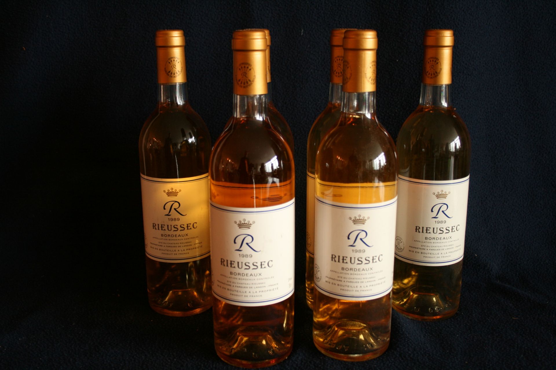 6 Bouteilles de BORDEAUX du Château R de RIEUSSEC (voisin d'Yquem), second vin, [...]