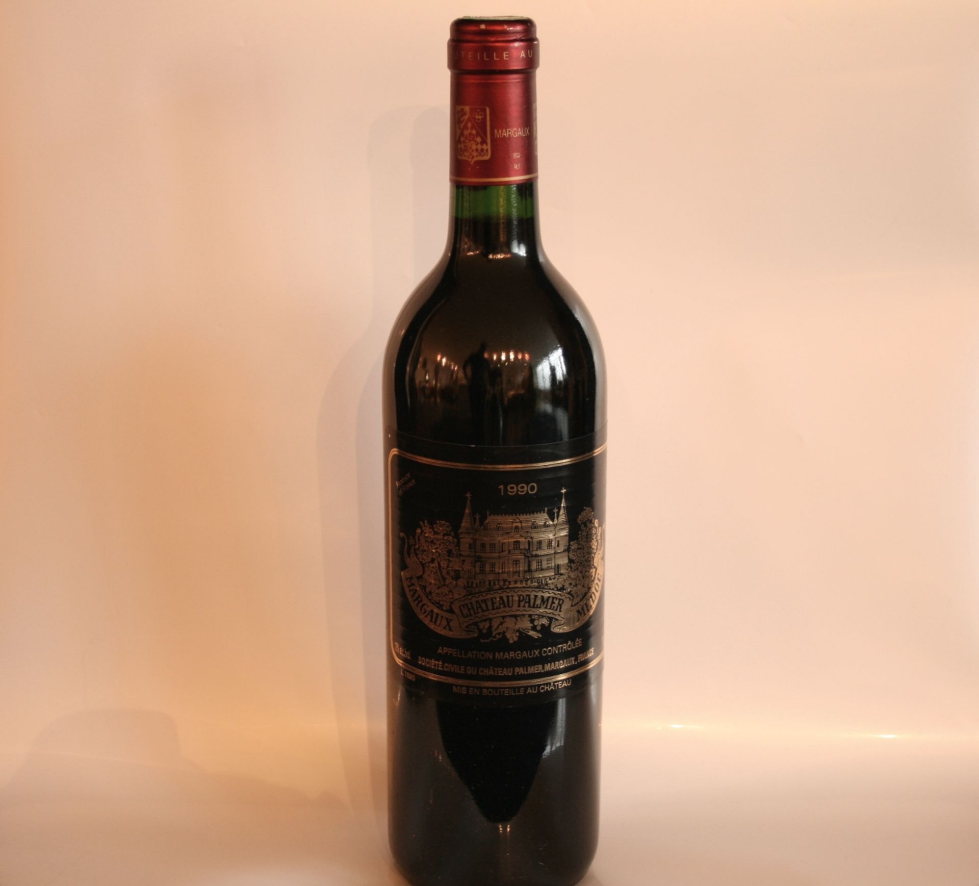 1 bouteille de MARGAUX, Château PALMER, rouge, 1990 - 1 bottle of MARGAUX, Château [...]