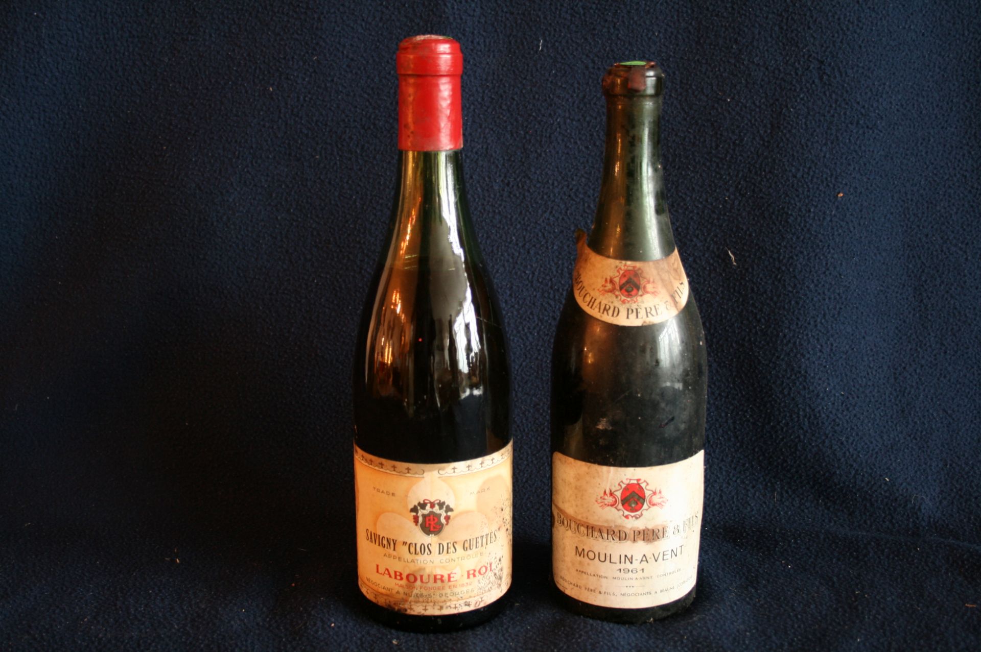 1 bouteille de BEAUJOLAIS MOULIN-A-VENT, Bouchard Père & Fils à Beaune, rouge, 1961 [...]