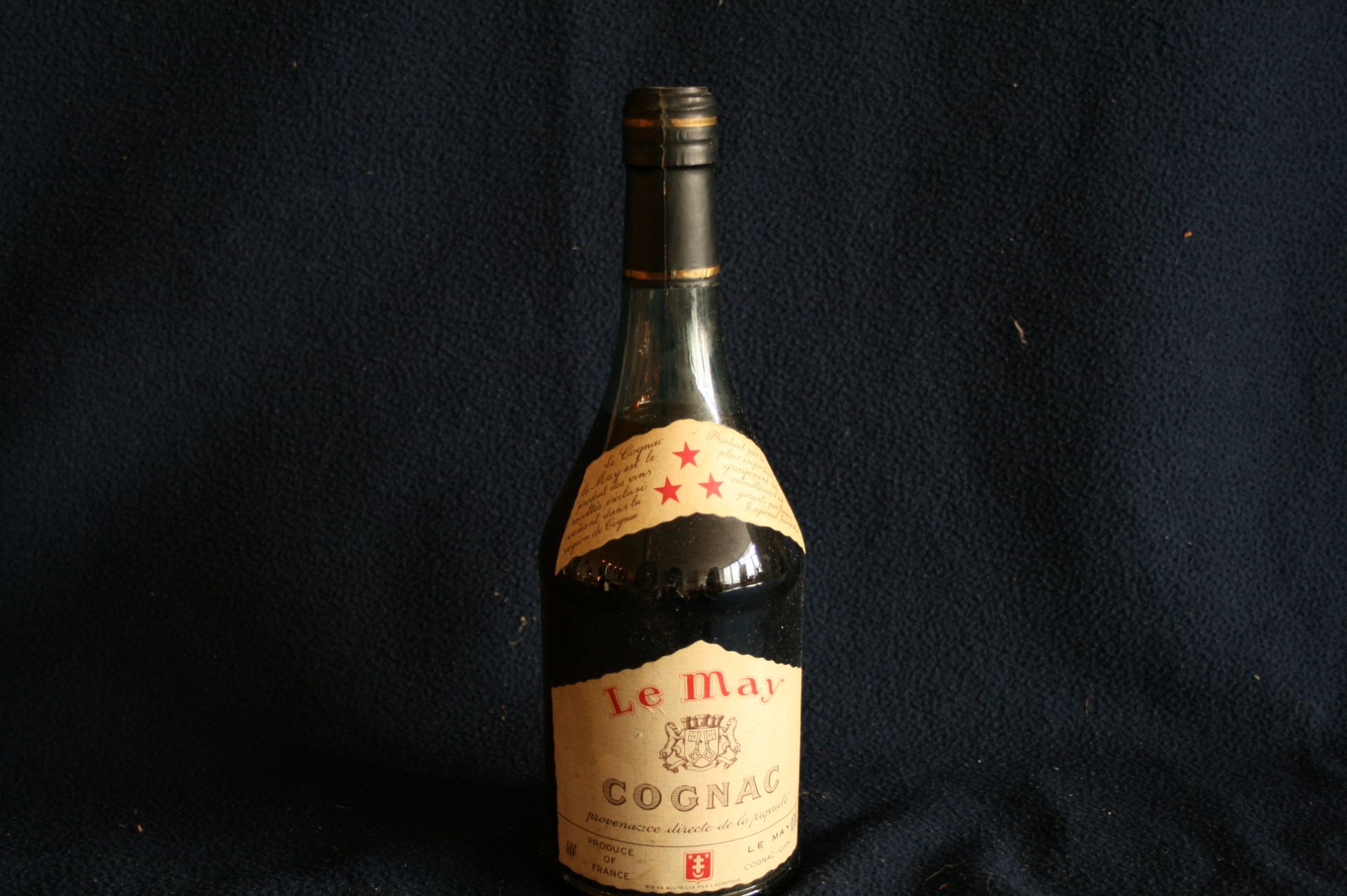 1 bouteille de COGNAC, vieille année (années 60), LE MAY - 1 bottle of COGNAC, old [...]